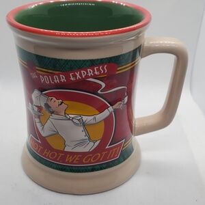 Express Polar Express Mug - Red, Green, and Tan